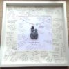 Signed Pebble Art Wedding Frame
