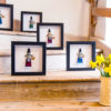 Welsh Lady Pebble Frames on a staircase
