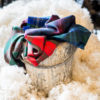 Welsh Tartans in a metal bucket