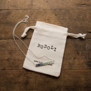 Silver Personalised Bar Necklace